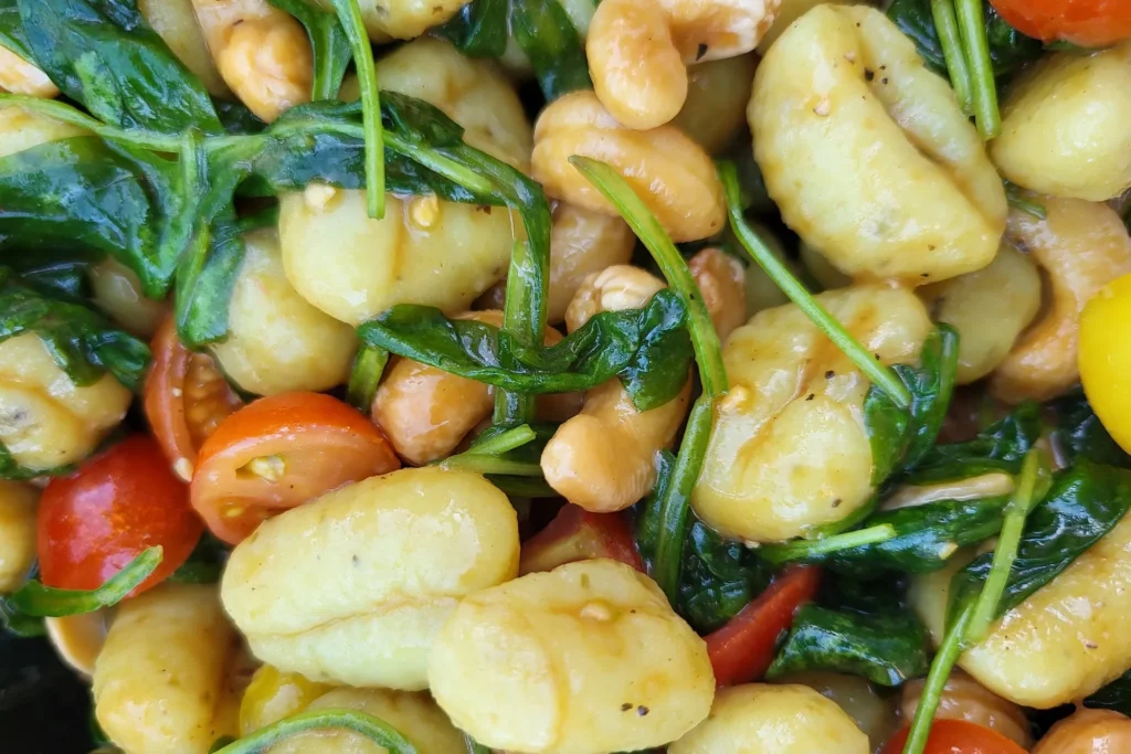 Hallo Garten Gnocchi Spinat-Salat