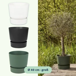 Elho greenville Pflanzgefäß rund 40 cm