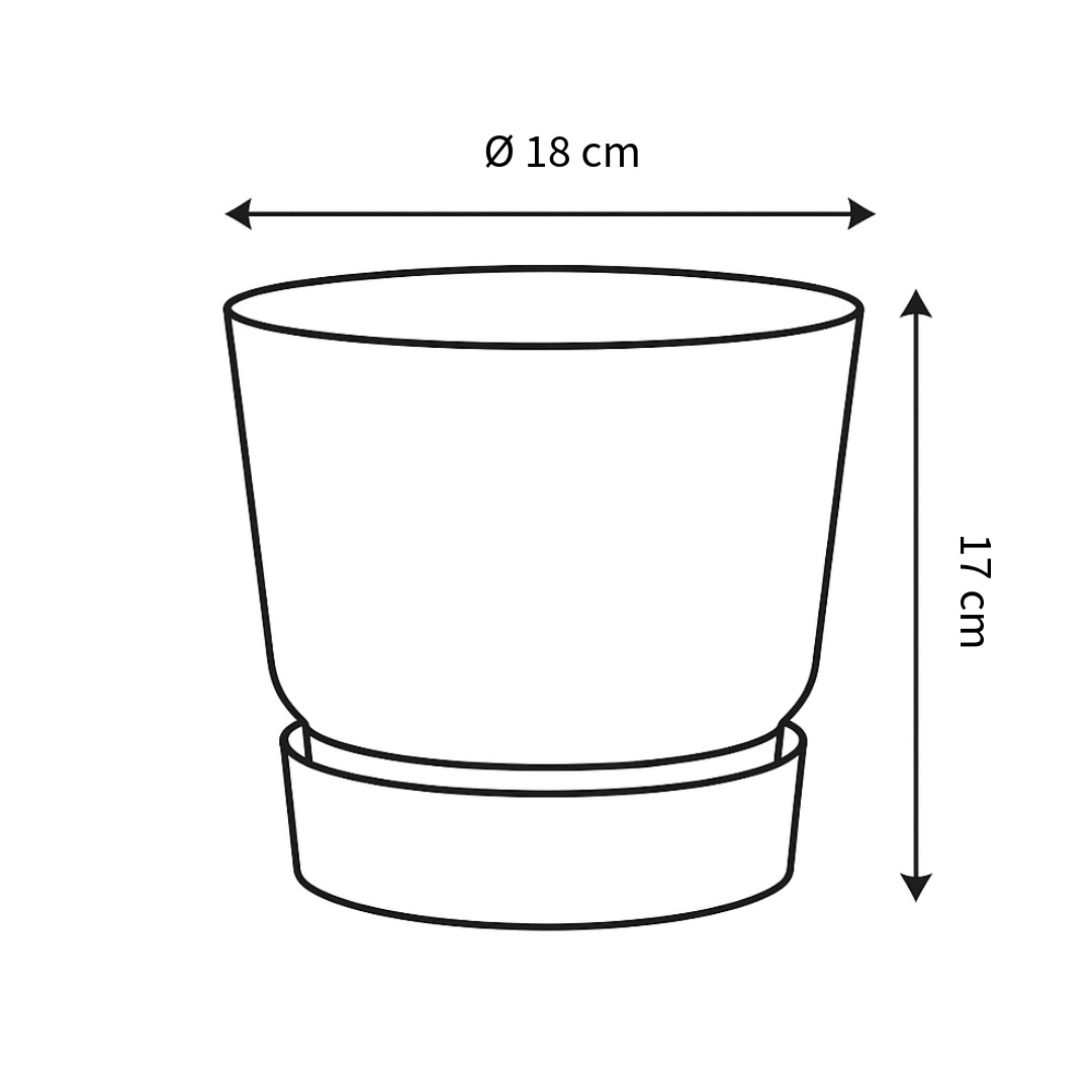 Elho greenville Pflanzgefäß rund 18 cm - Bild 6