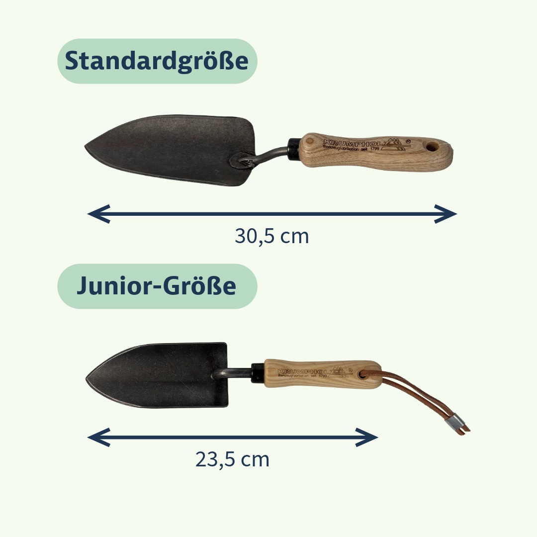 KRUMPHOLZ® Junior-Pflanzkelle mit Eschengriff (geschmiedet)