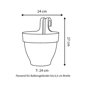 Elho Vibia Campana Balkontopf Easy Hanger small - Bild 7