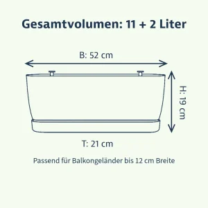 Elho greenville Balkonkasten 52 cm