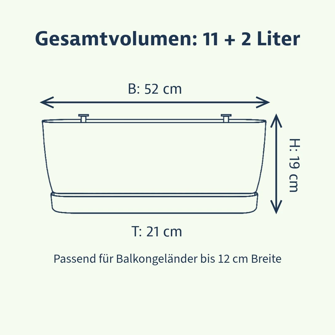 Elho greenville Balkonkasten 52 cm