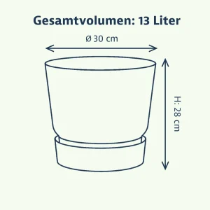 Elho greenville Pflanzgefäß rund 30 cm