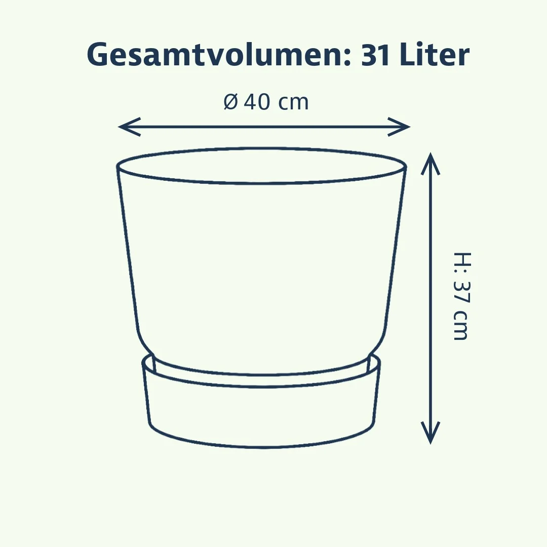 Elho greenville Pflanzgefäß rund 40 cm