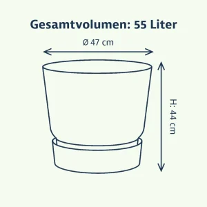 Elho greenville Pflanzgefäß rund 47 cm
