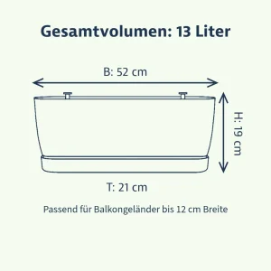 Elho greenville Balkonkasten 52 cm