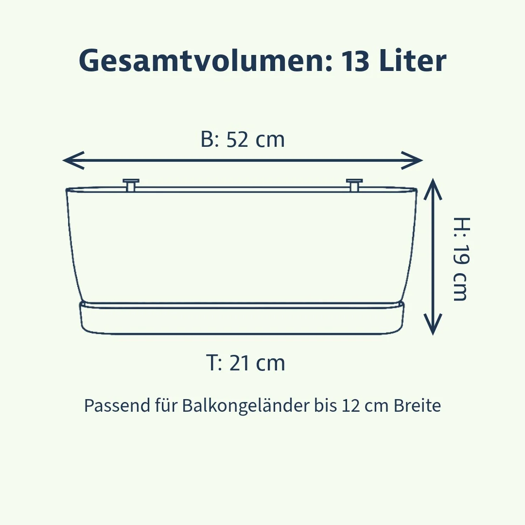 Elho greenville Balkonkasten 52 cm
