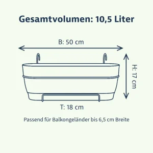Elho Vibia Campana Balkonkasten 50 cm