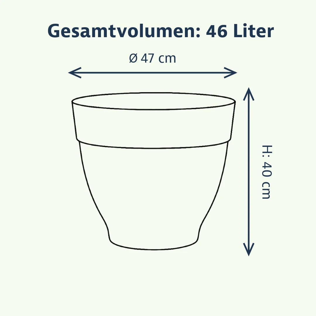 Elho Vibia Campana Pflanztopf rund 47 cm